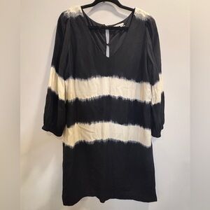 Anthropologie Floreat Inkwash Tie-Dye Shift Dress Size 8